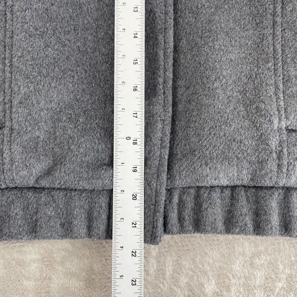 Abercrombie & Fitch Bomber Jacket Women 2XS Grey Wool Blend Blade Collar NWOT - Picture 7 of 9